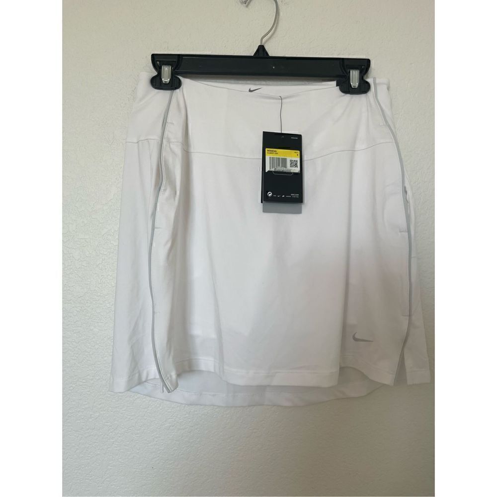 NIKE Women’s UPF 40+ Victory DRY Golf Skirt-White NEW
